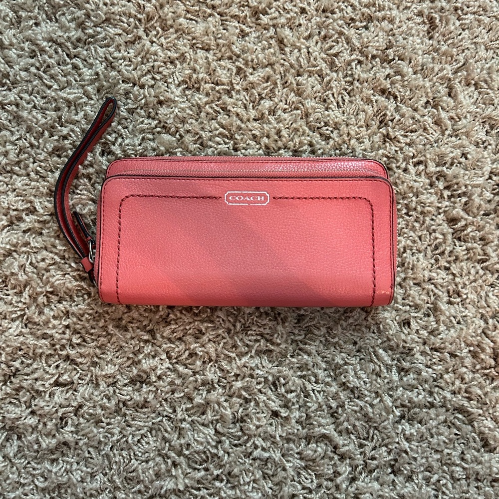 Coach Coral Wristlet Wallet